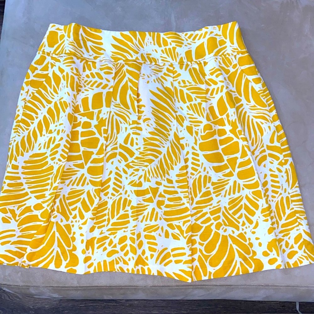 Printed Linen Skirt
